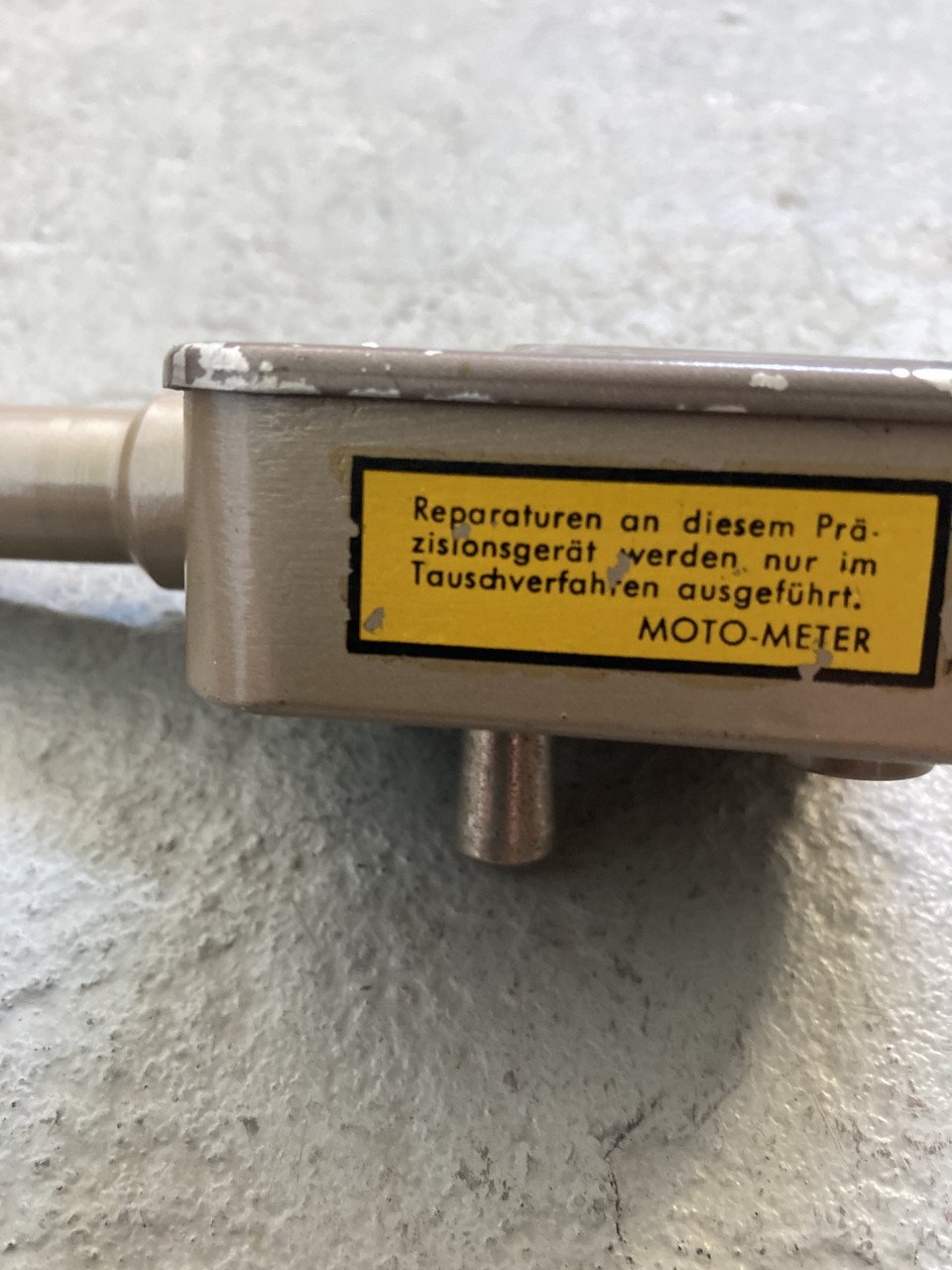 Compressiemeter Benzinemotor Moto Meter in kist