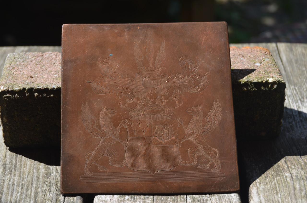 12 Cliché's waaronder familiewapens diverse afmetingen