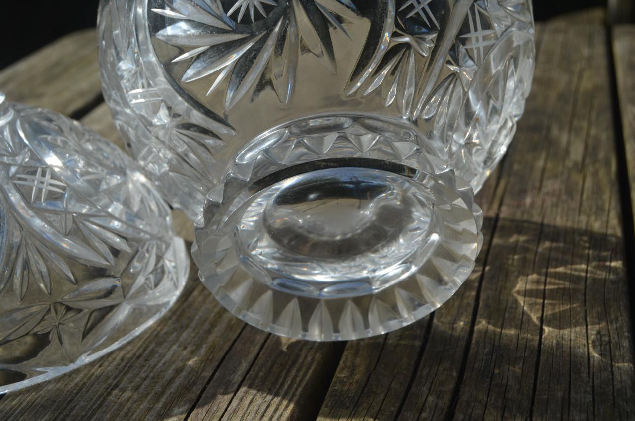 Kristallen bonbonnière in prima staat