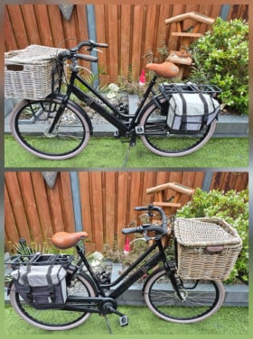 Transport fiets met mand | bezorgen mogelijk.