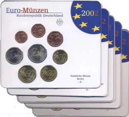 Duitsland Bu sets 2002 complete serie van 5 letters