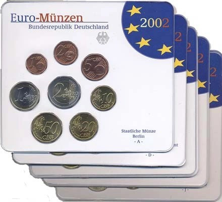 Duitsland Bu sets 2002 complete serie van 5 letters