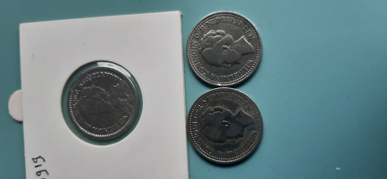 Halve guldens wilhelmina zilver