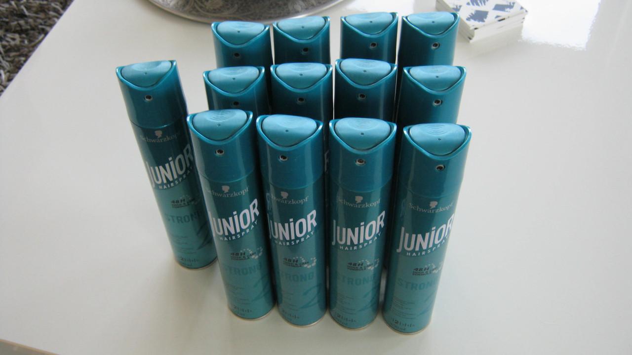 NIEUW 13 X SPUITBUSSEN JUNIOR HAIRSPRAY VOOR 15 EURO