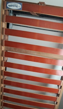 Verstelbare lattenbodem bed 80x190 Dunlopillo
