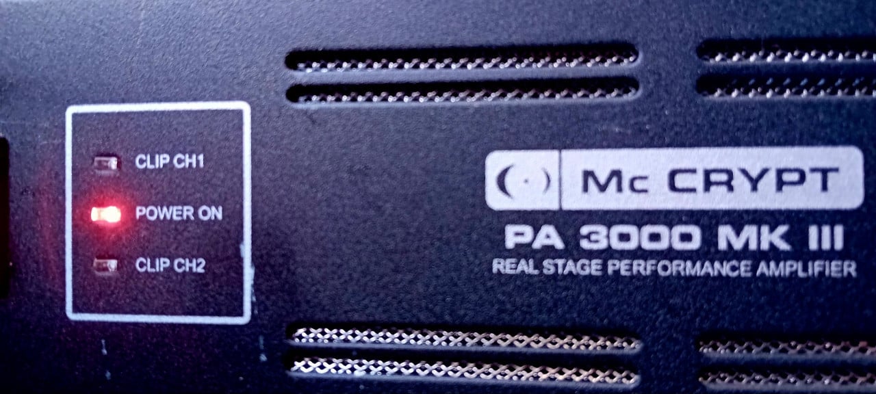 Mc Crypt PA3000MKIII VERSTERKER.DIVINE WMD 168