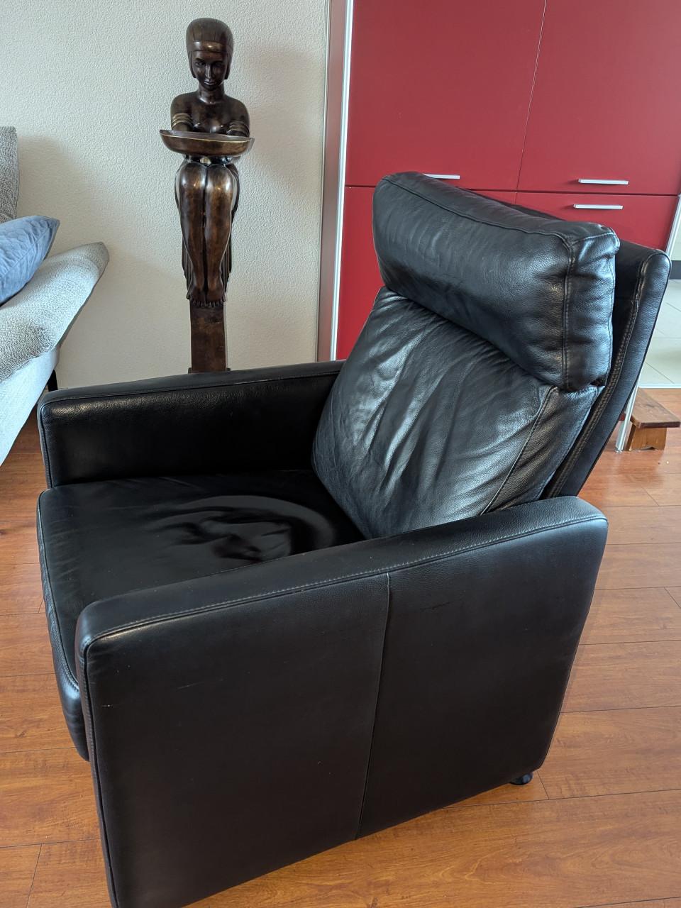 Lederen Fauteuil W. Schilling