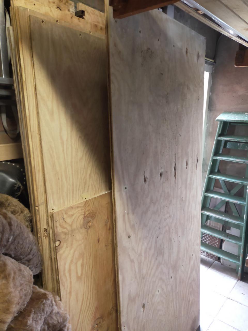 Sloophout underlayment platen van vloer .