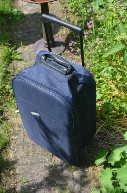 Donkerblauwe rolkoffer
