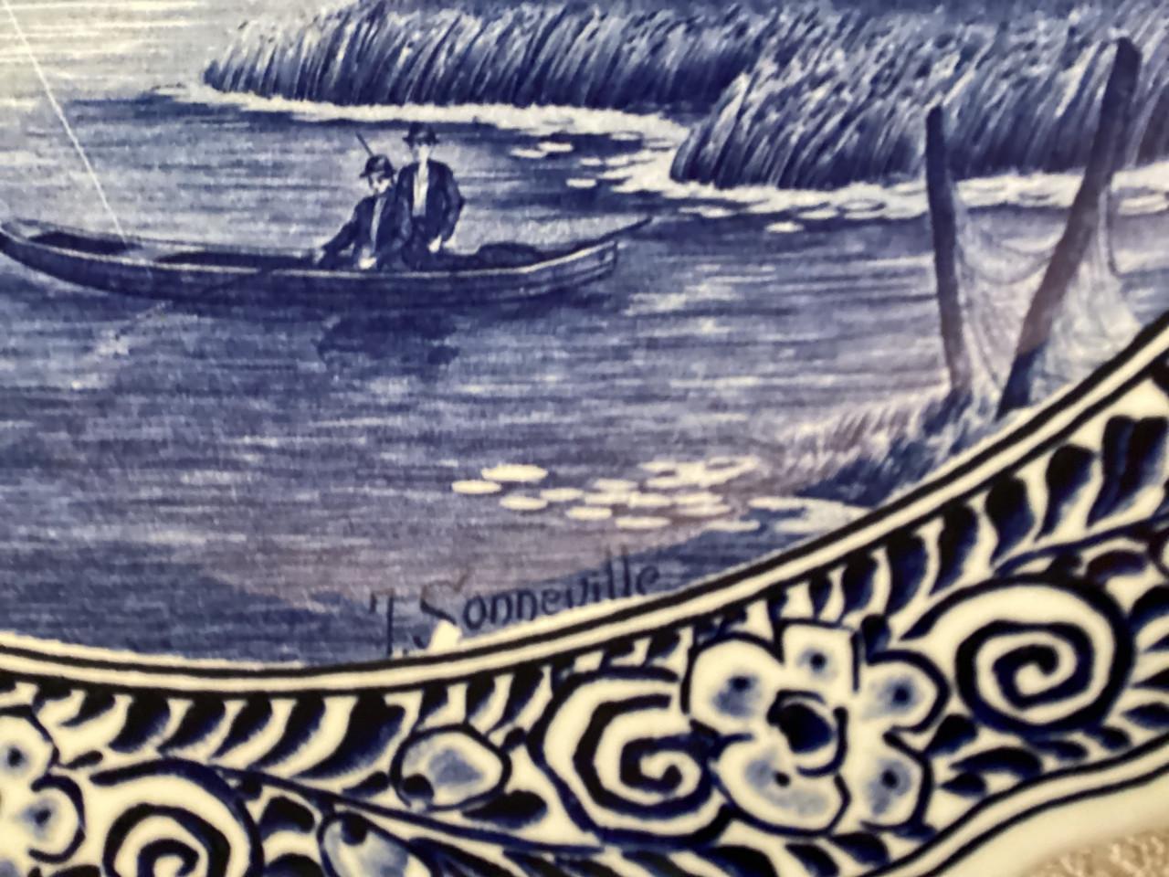 Schotel/Bord . (Delfs Blauw)