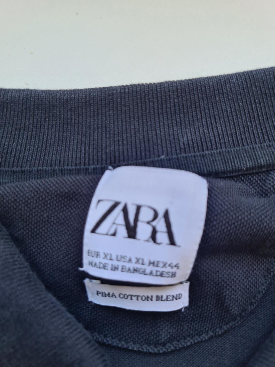Zara mooie zwarte poloshirt Maat XL