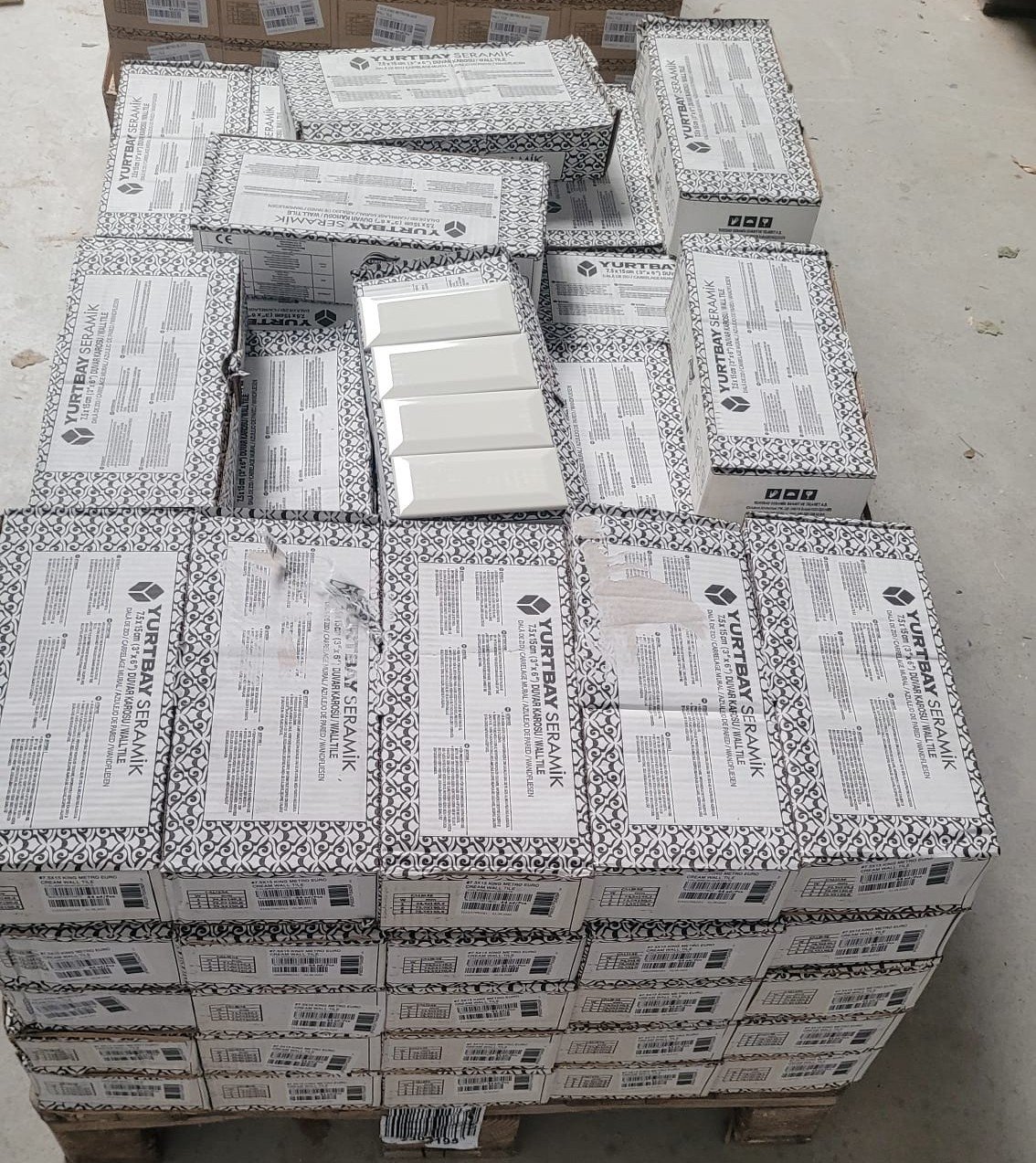 3035-265 Metro tegels off-white/cream, 7,5x15 cm, van € 63,95/m² voor