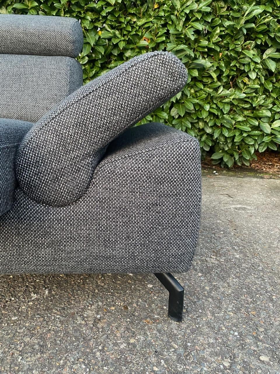 Montel Grijze Hoekbank met uitschuifbare zitvlakken- Gratis levering NL