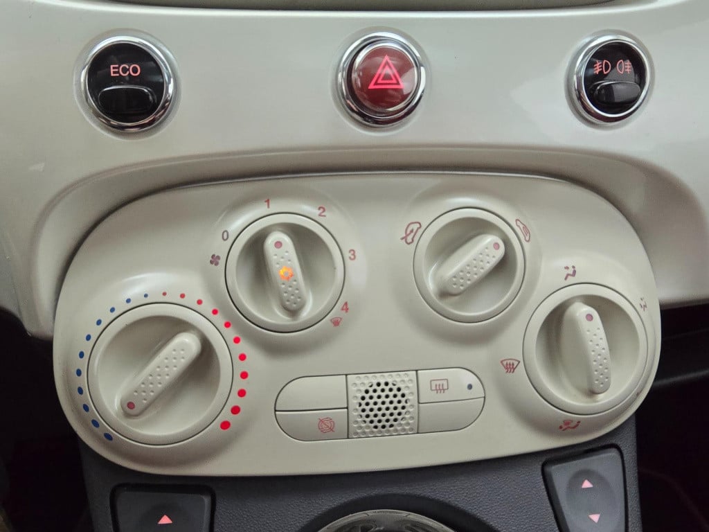 Fiat 500 twinair met panoramadak en unieke parelmoerkleur | tweedehands fia