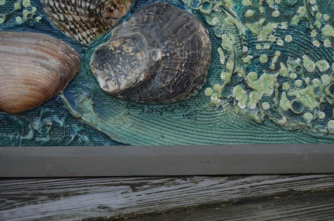 Bijzonder werk Louis Heymans 'Strand' gesig. en gedat. '67