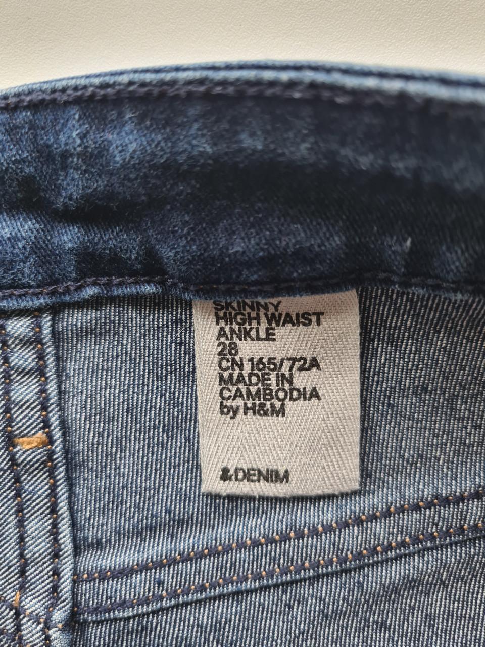 Deze H&M Skinny High Waist Ankle jeans Mt 36
