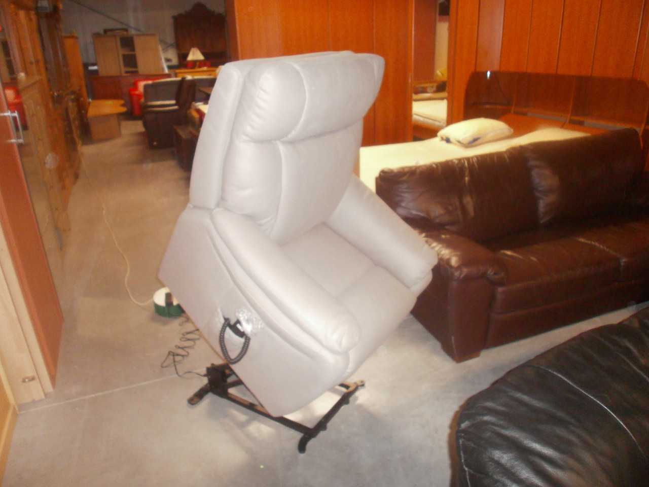 Nieuwe stoffen elektrische sta-op relax fauteuil met 3 motoren