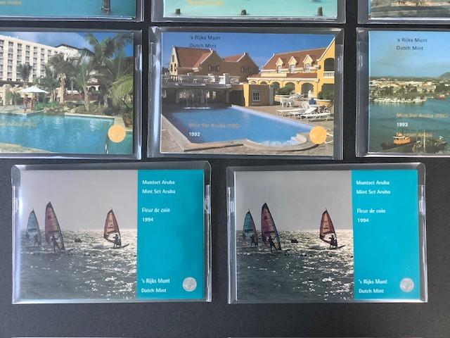Aruba FDC jaarsetjes ‘s Rijks Munt.
