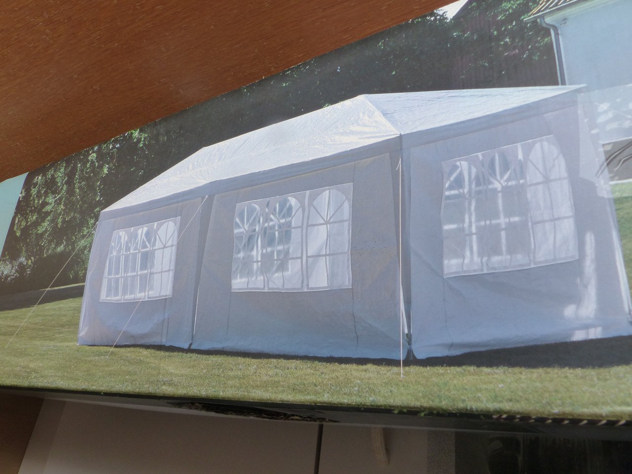 Party tent nieuwe staat 3x6 met wanden wit