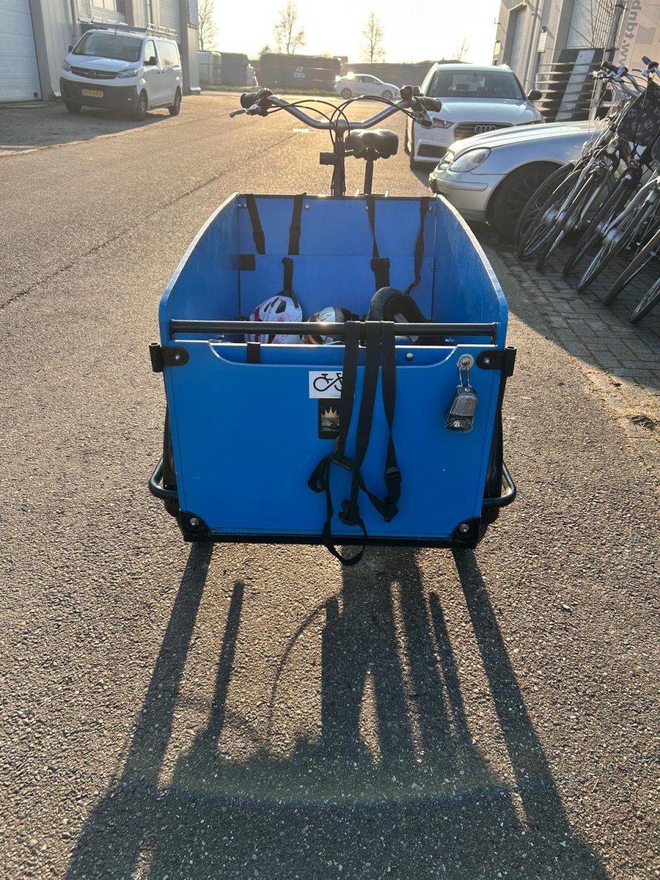 BLAUWE BABOE BAKFIETS ZONDER FRAME MANKEMENTEN