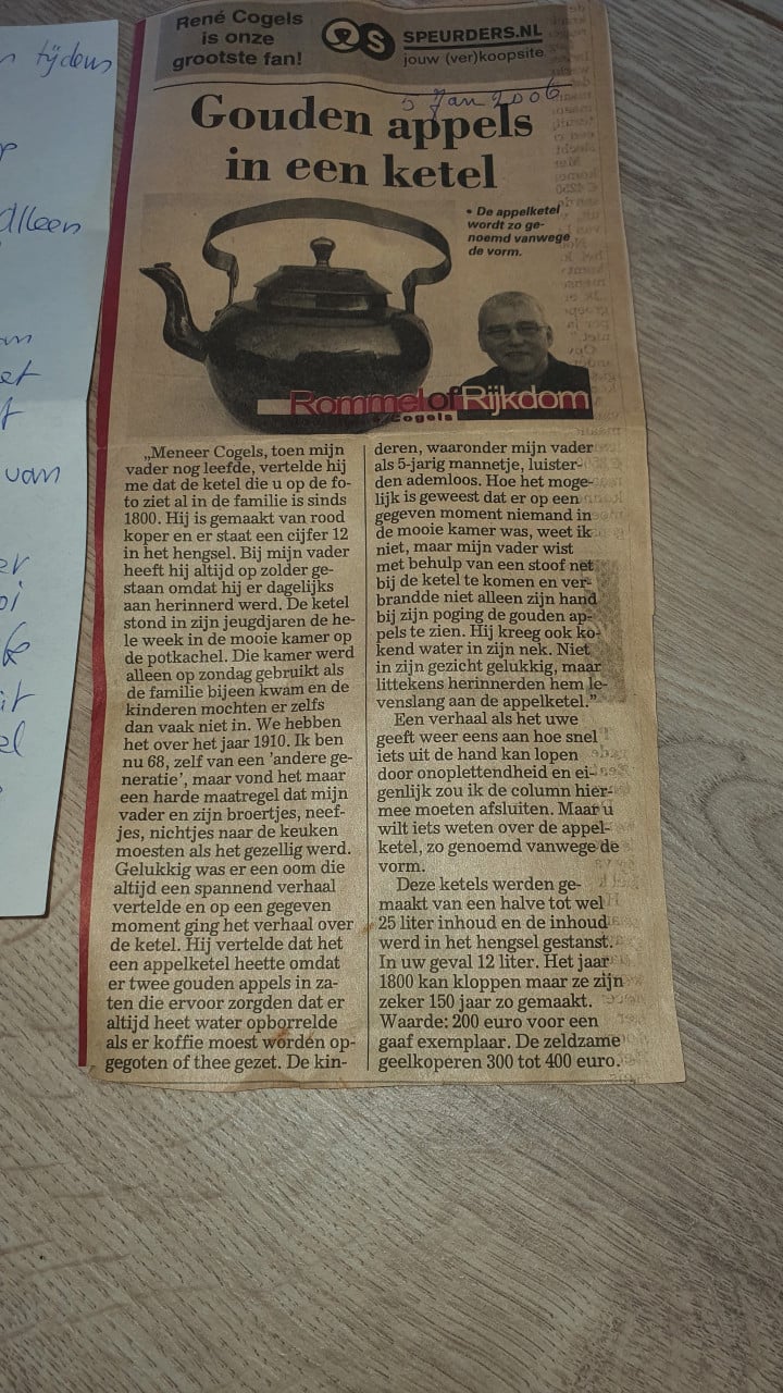 Antiek keteltje