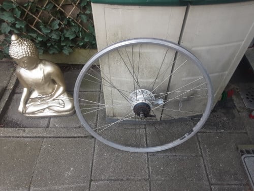 28 inch nexus achterwiel, 7 speed,rollerbrake rem
