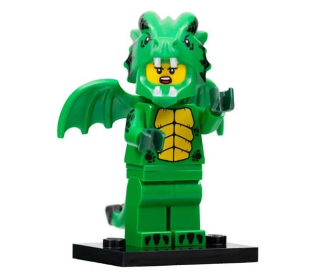 Lego minifiguur : col23 Groen Drakenkostuum, Serie 23