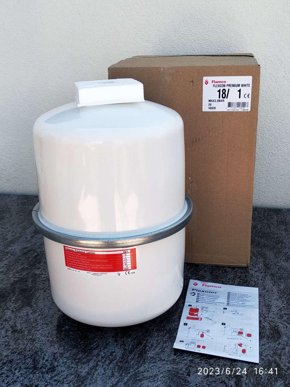 Expansievat drukvat 18 liter CV