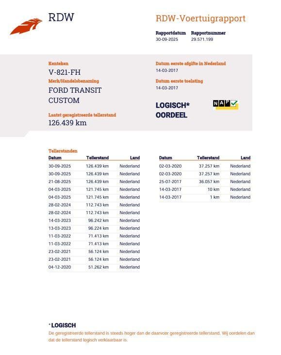 Ford Transit Custom 270 2.0 tdci l1h1 trend dubbele schuifdeur / airco / cr