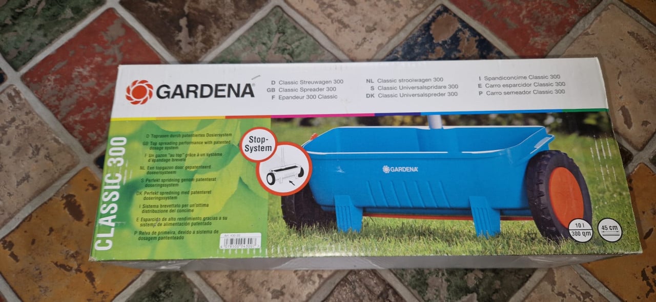 Gardena strooiwagen