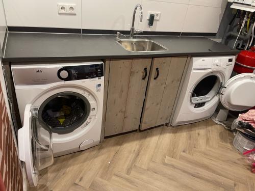 Aanrechtblad met kastje voor bijkeuken