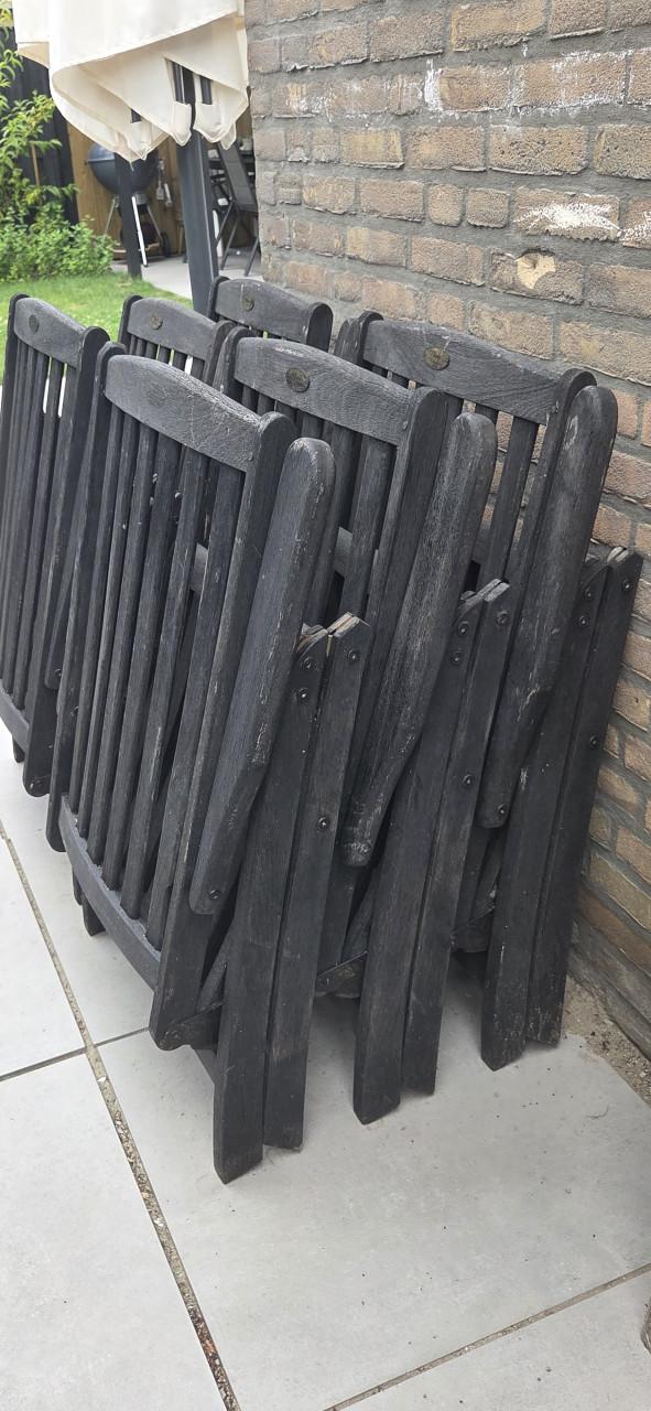 Houten tuinstoelen