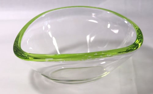 Anna groene glazen  schaal
