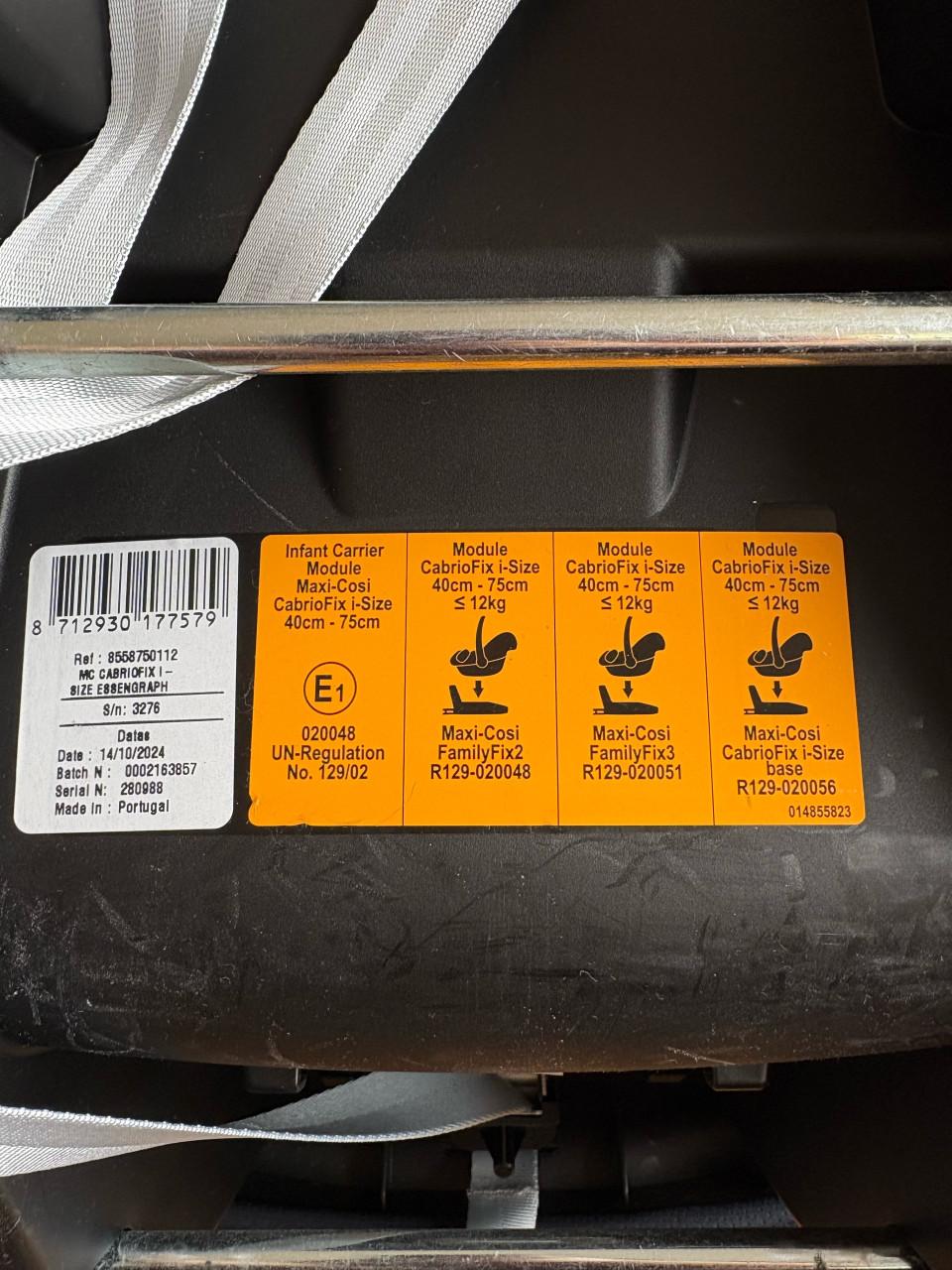 Maxi cosi cabrioFix i-Size + isofix