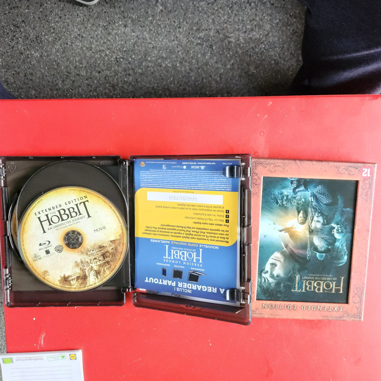 3 Blu-Ray's The Hobbit an unexpected journey Extended Edition