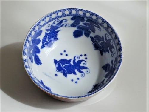 China Porselein Rijstkom Batavia Brown stijl Koi