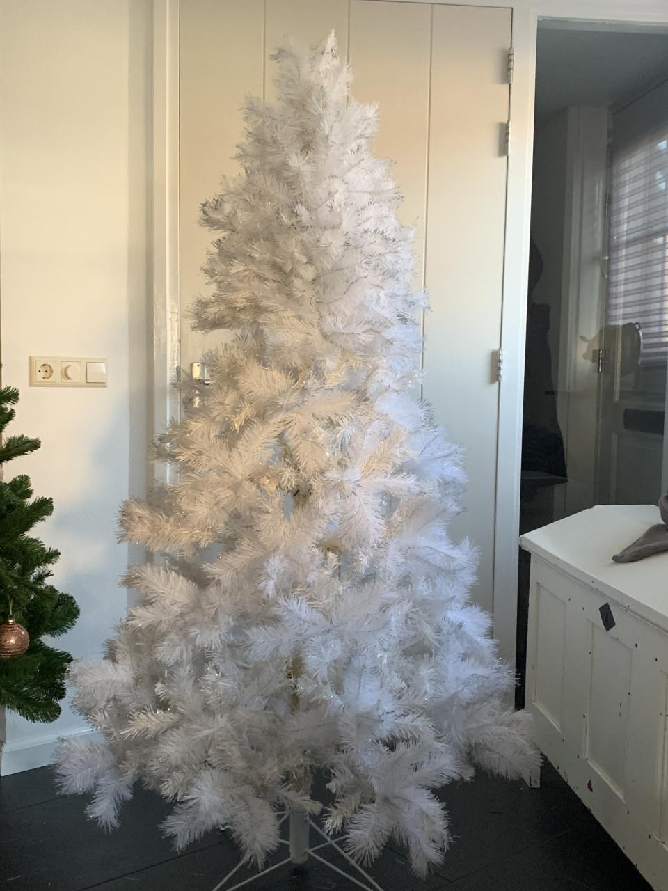 Kerstboom wit 1.85 hoog en 1.20 breed