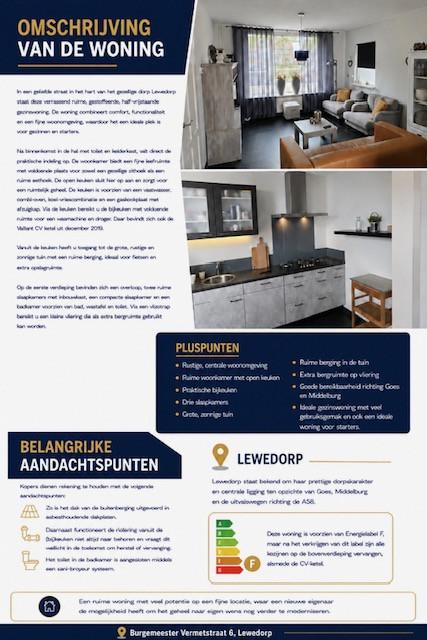 Te koop 2-onder-1-kap woning te Lewedorp