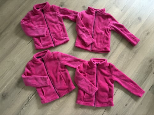 Fleece vesten maat 98-104