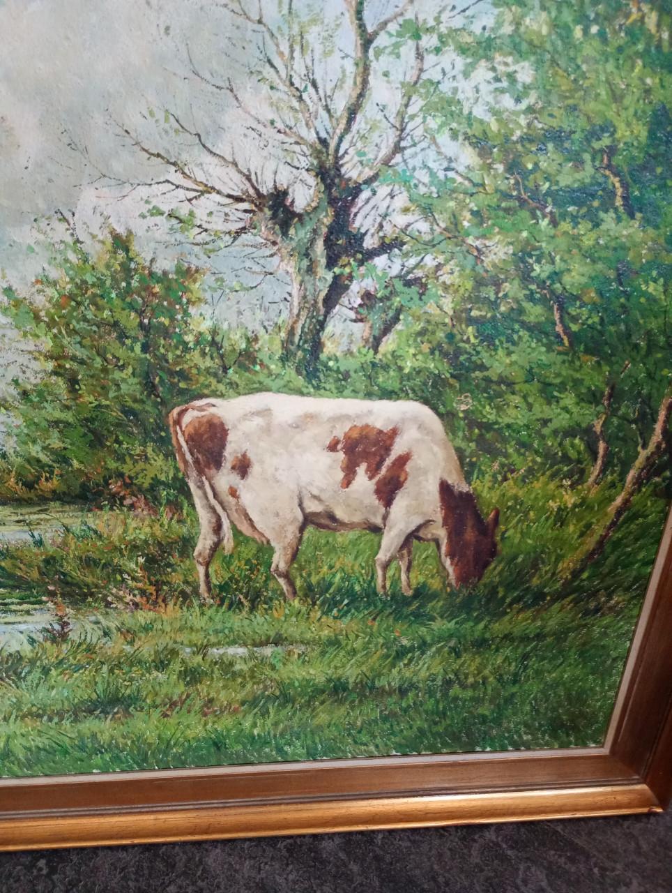 Schilderij met koeien