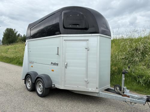 Volledig aluminium 2 paards Proline Chamonix met zadelkamer
