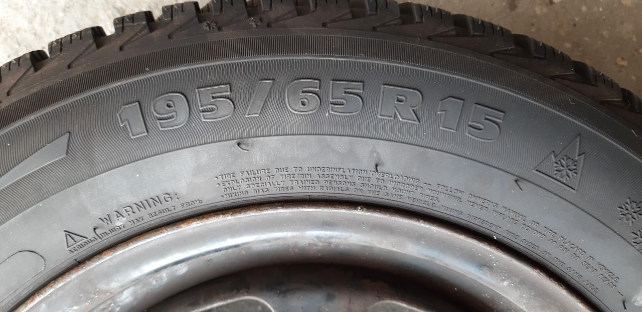 Michelin Alpine A4 Winterbanden op velg met standaard en hoes