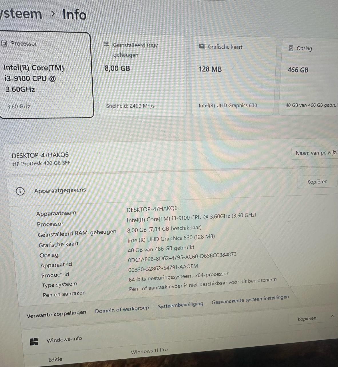 HP ProDesk 400 G6 SFF