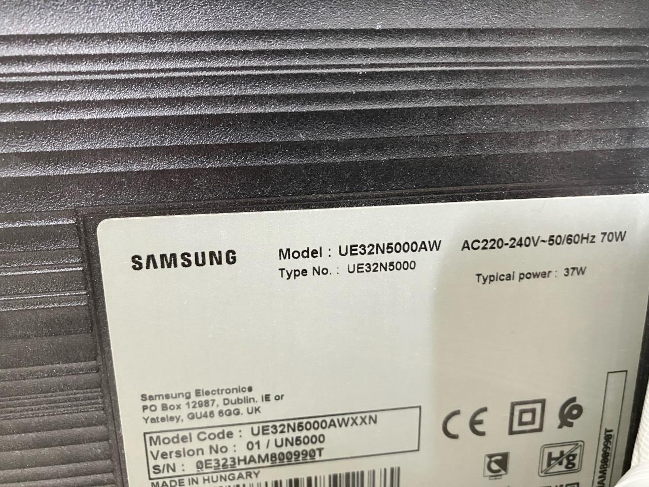 Samsung FHD TV UE32N5000AW 32 inch afm. 73,5x43 cm zwart als nieuw teab