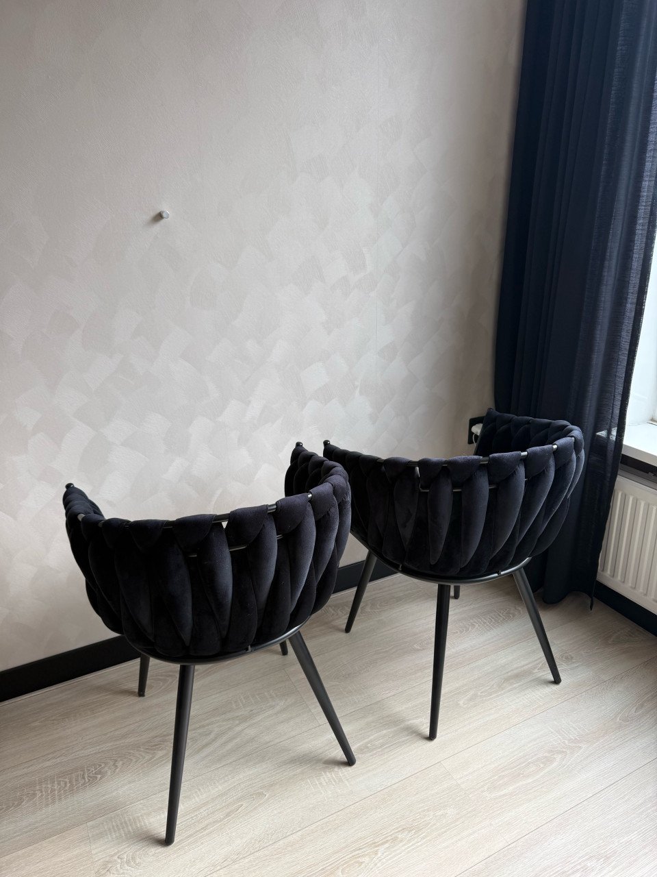4 suede stoelen