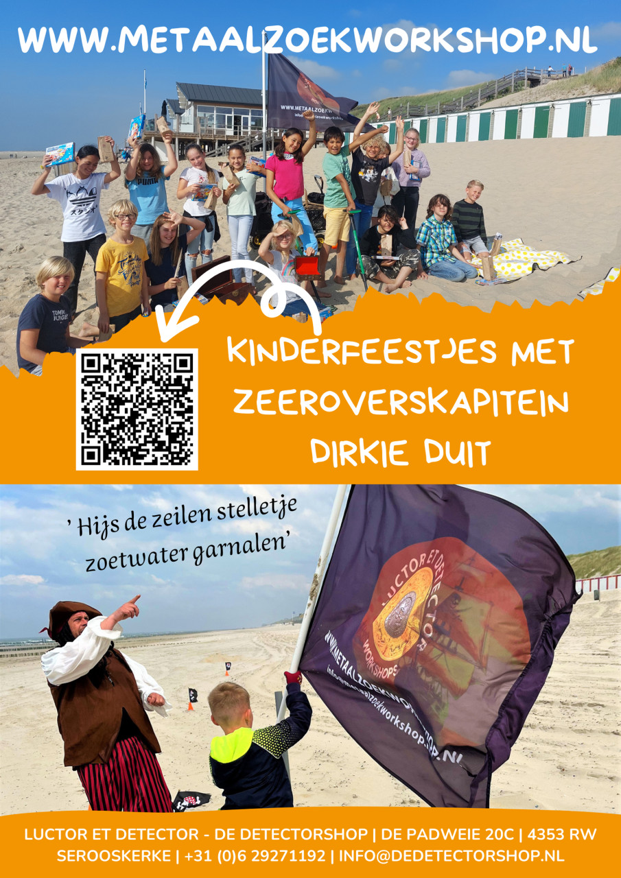 Unieke schatzoek feestjes met zeeroverskapitein Dirkie Duit