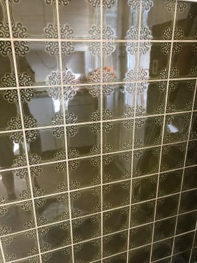 3m2  groene vintage wandtegels