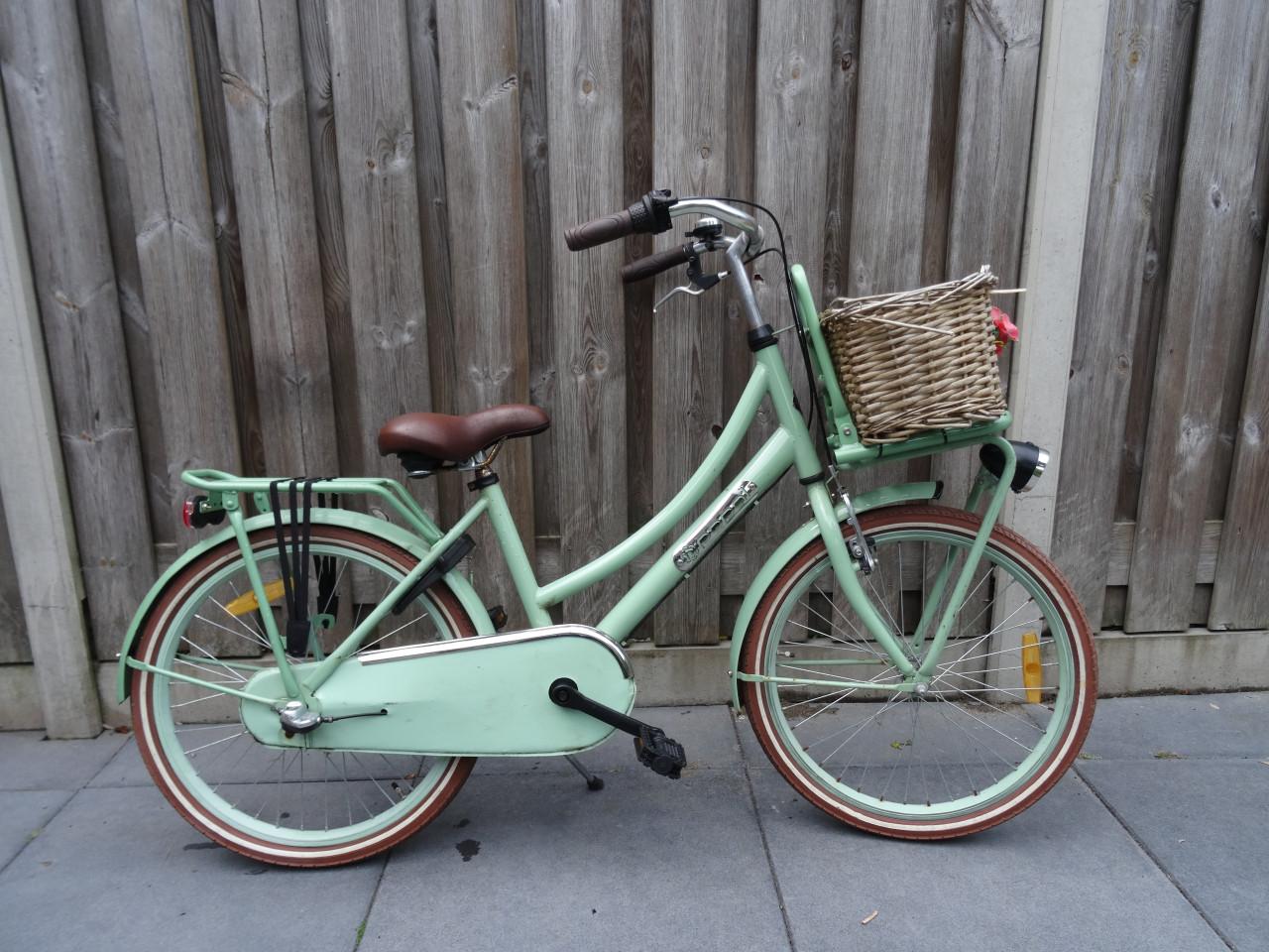 🚲 Popal meisjesfiets 22 inch – mintgroen – 3 versnellingen