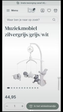 Muziek mobiel voor in de box of ledikantje