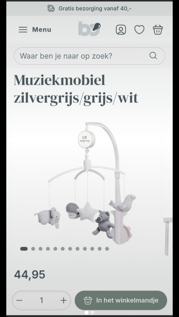 Muziek mobiel voor in de box of ledikantje